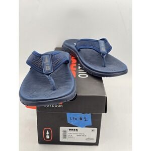 NEW BASS OUTDOOR TOPO THONG Sandal — US SIZE‎ 9 - Ensign Blue - NIB